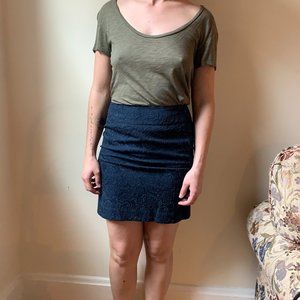Blue Ann Taylor pencil skirt